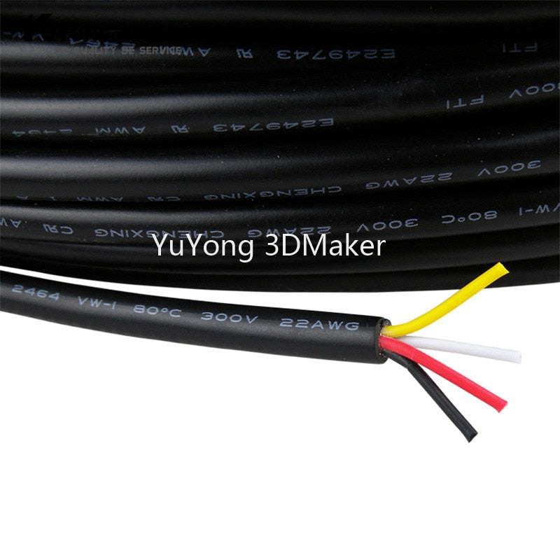 2C/3C/4C Pure Cooper Tin Plating 22AWG Xtension Wire,anti-interference Insulated Tinned cooper Extension Cable Wires