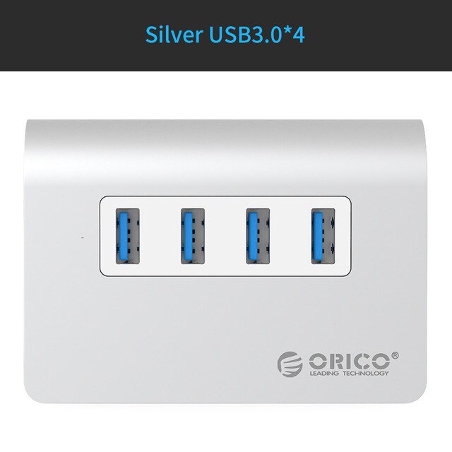 ORICO USB Hub USB 3.0 HUB New Mac Design Mini High Quality High Speed Aluminum 4 Port USB C Hub Splitter With Data Cable Hub USB